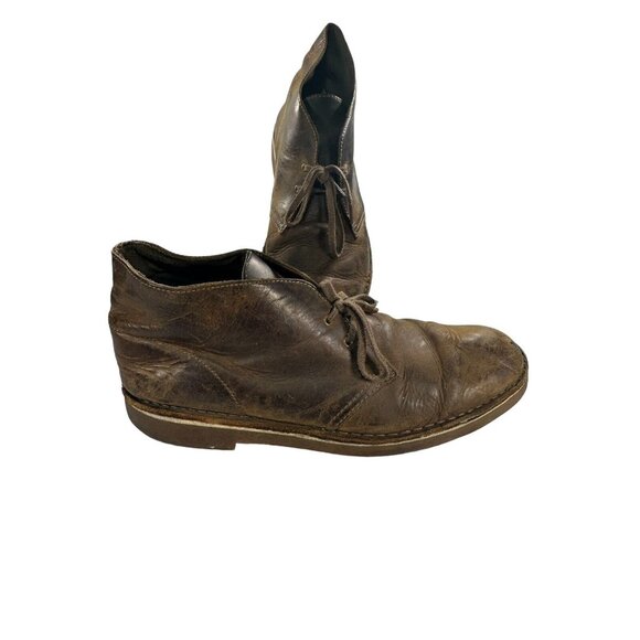 Clarks Originals Men 13M Brown Nubuck Leather Chukka Lace Up  Ankle Desert Boots main image 7